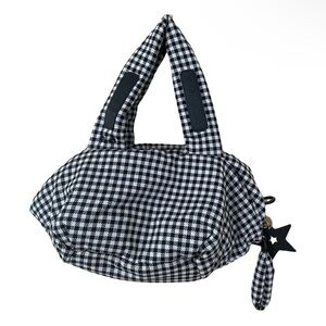 See By Chloe Black & White Houndstooth Shoulder Bag